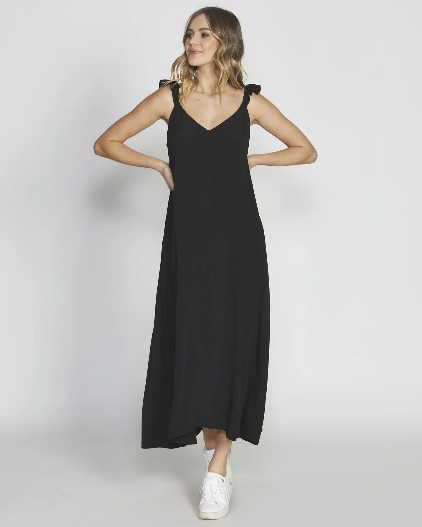 SASS TESSA MIDI DRESS BLACK - sale -