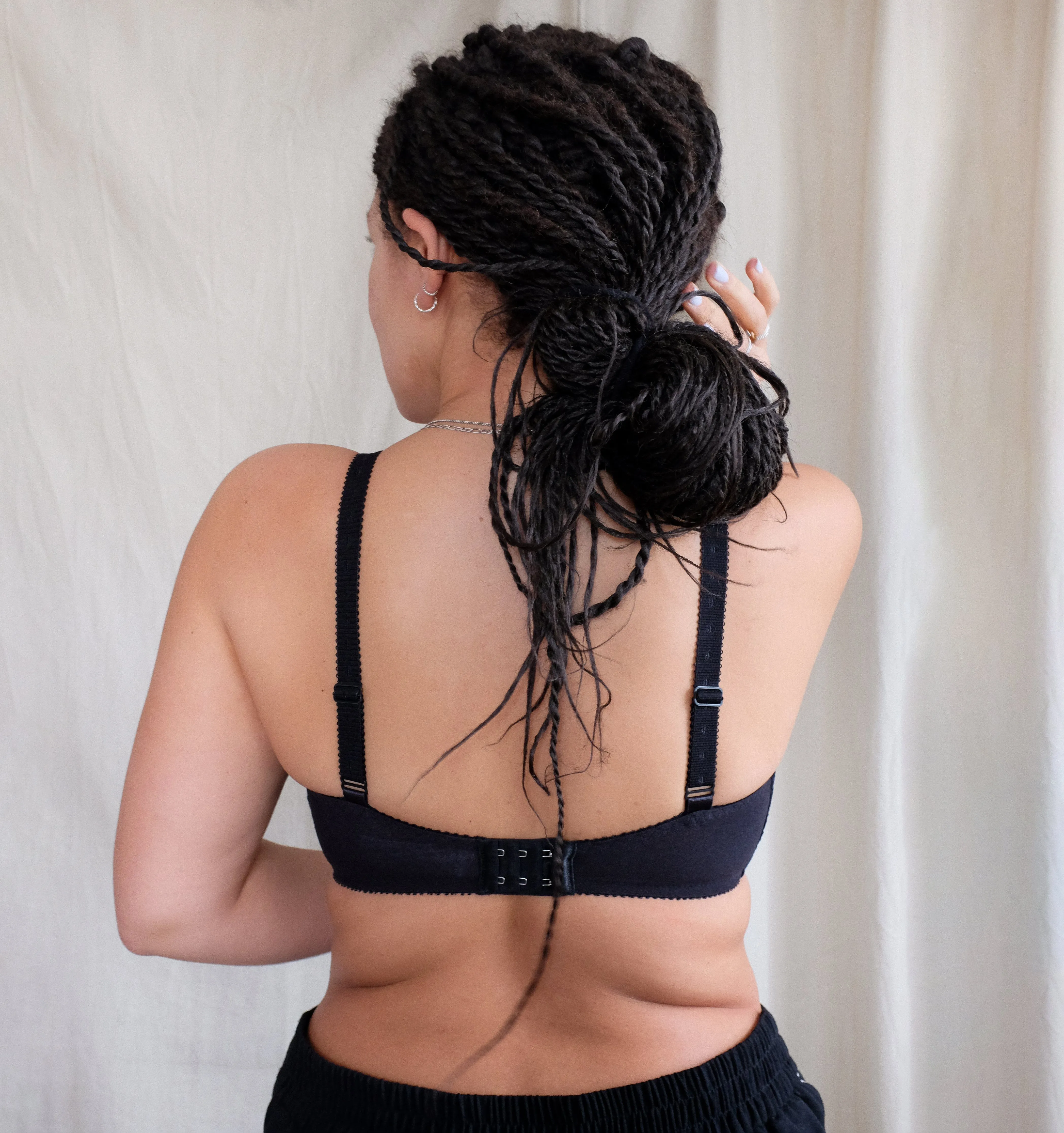 Scalloped lace full cup [Black]