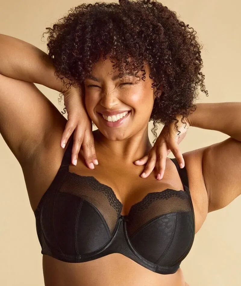 Sculptresse Esme Underwired Balconnet Bra - Black Animal