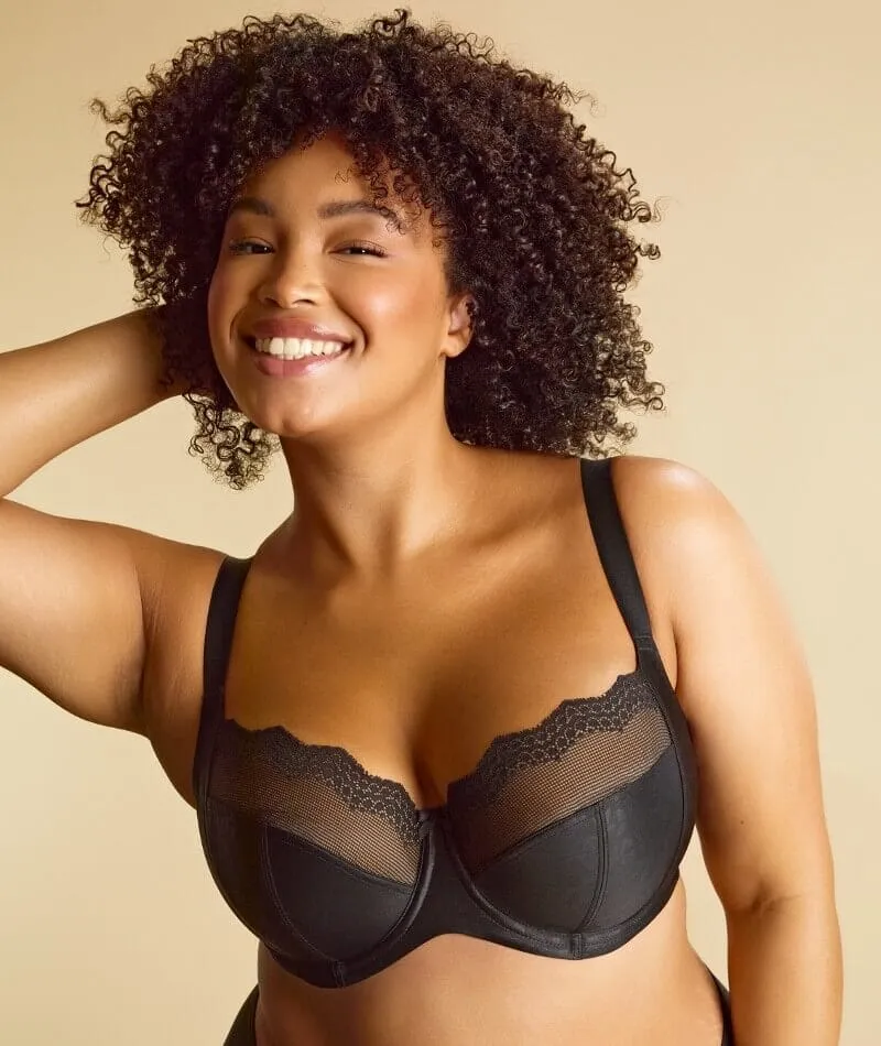 Sculptresse Esme Underwired Balconnet Bra - Black Animal