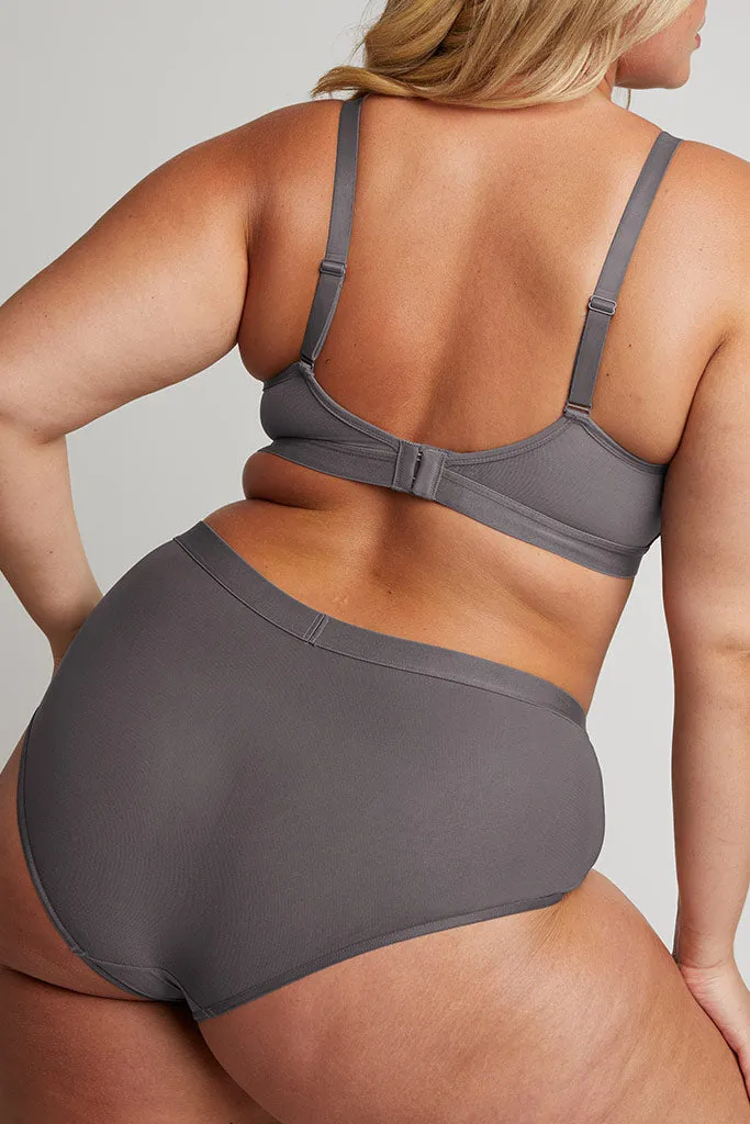 Sieve Non-Wire Bra in Graphite
