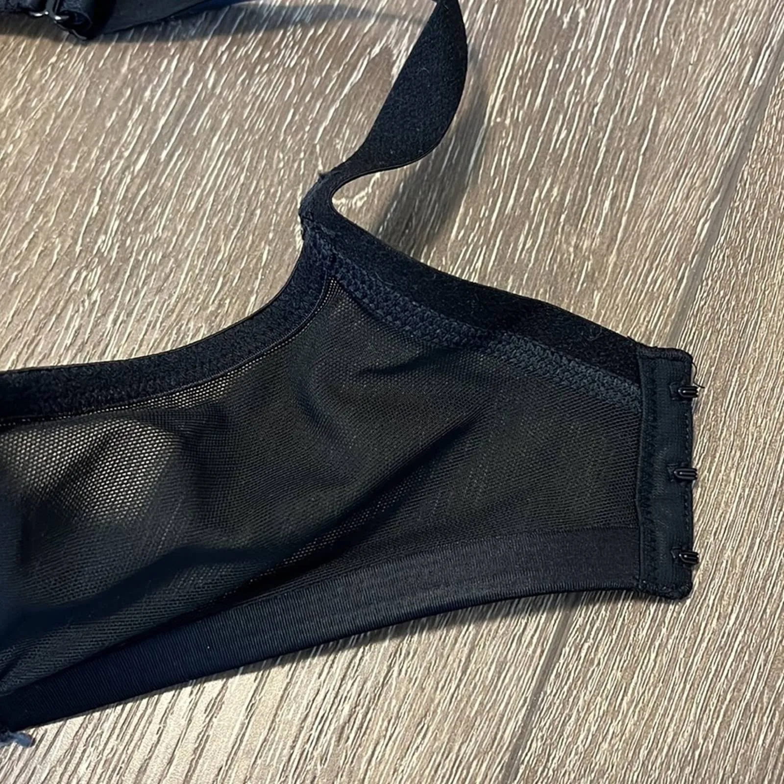 Size 36DD Cacique Max Boost Plunge Black Satin Push Up Bra