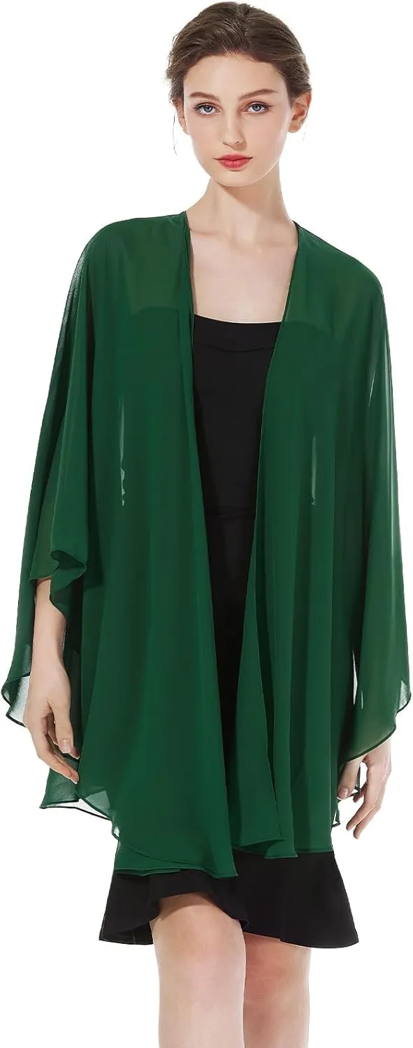 Summer Shawls and Wraps for Women Evening Dresses Bridal Wedding Lightweight Party Travel Chiffon Scarf