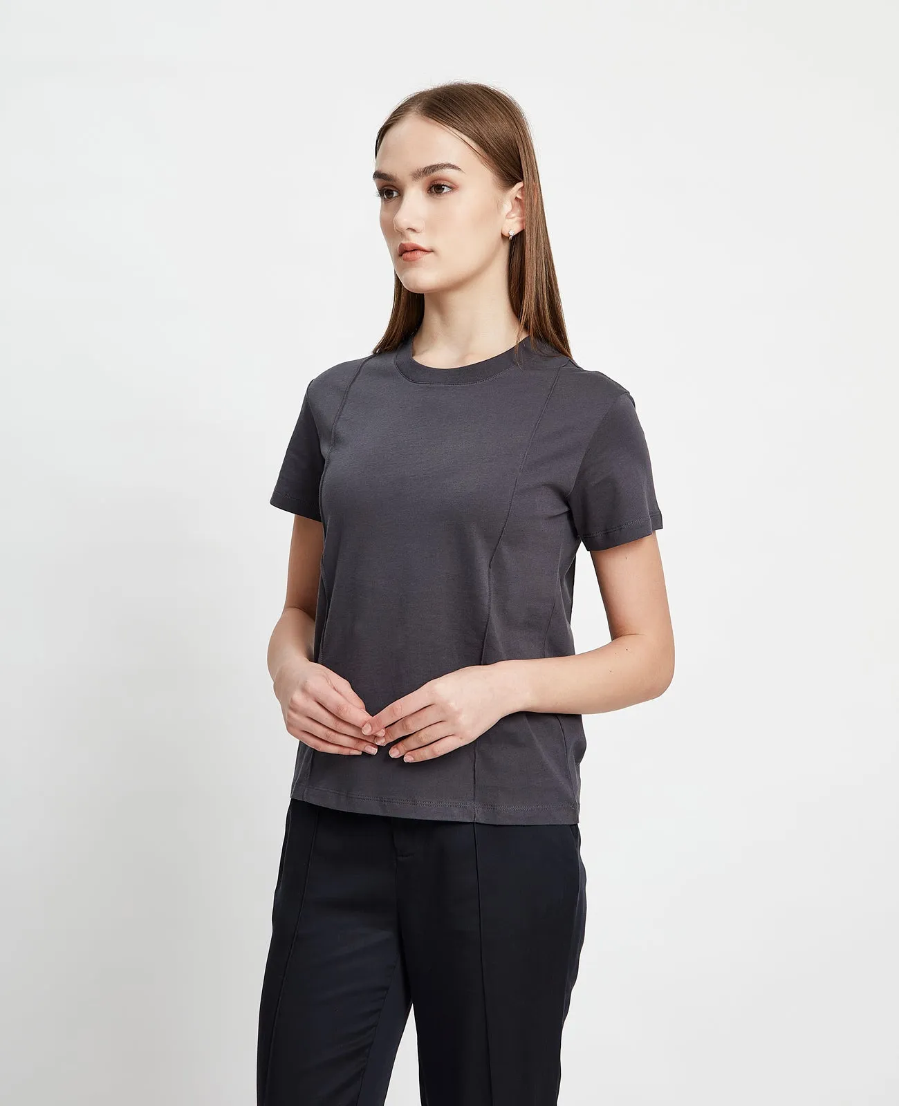 Supima Double Pintuck Tee