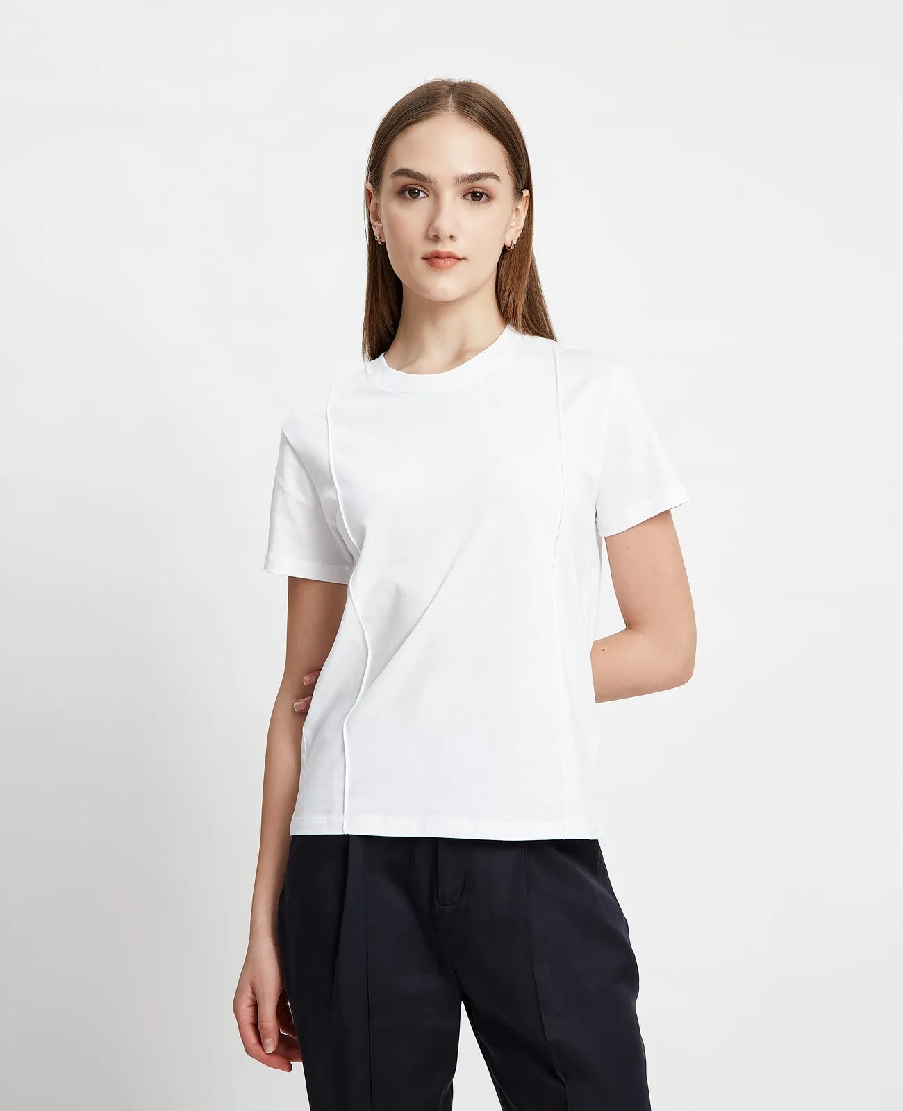 Supima Double Pintuck Tee