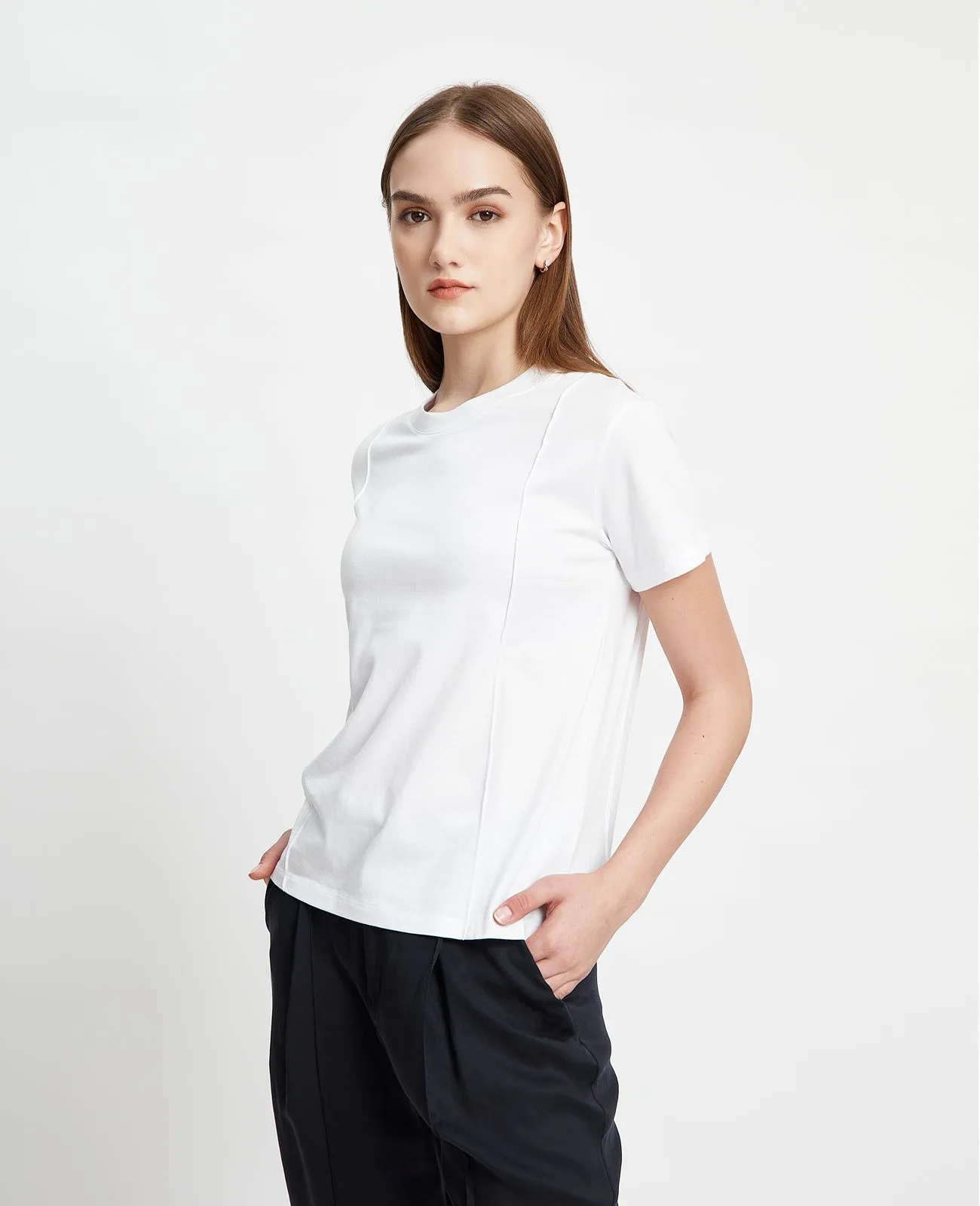 Supima Double Pintuck Tee