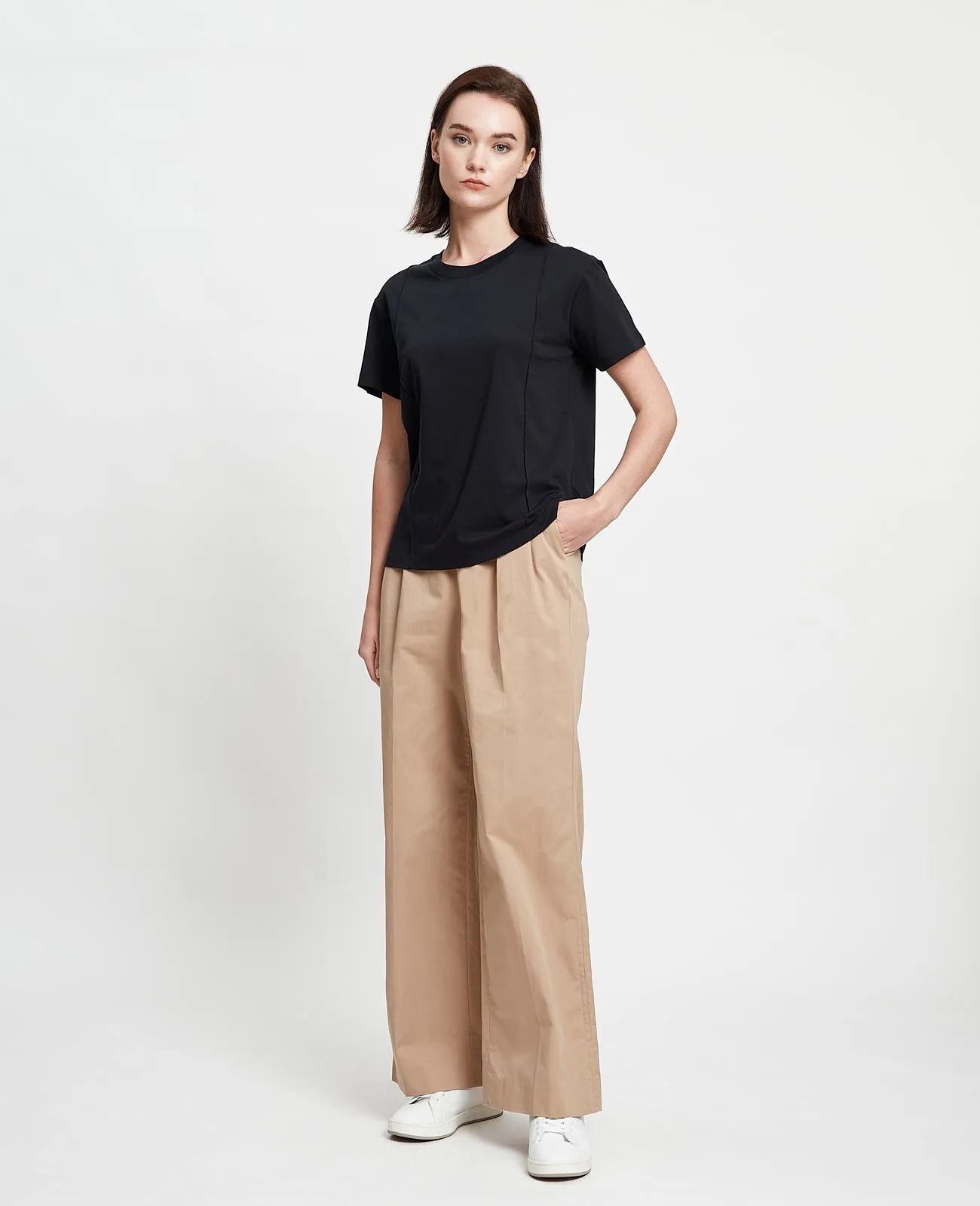 Supima Double Pintuck Tee