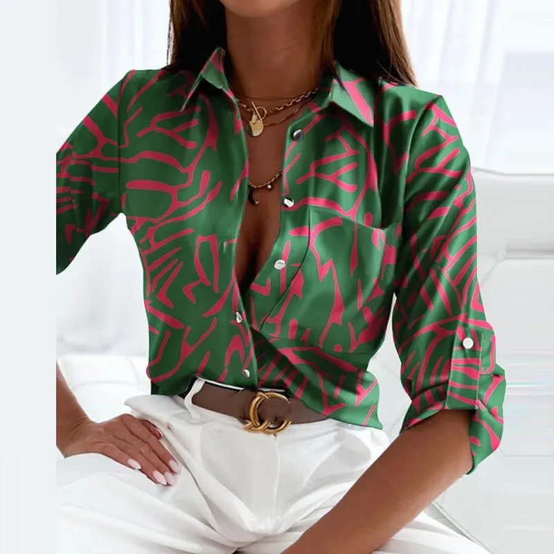 Tamara – Blouse à Col Rabattu