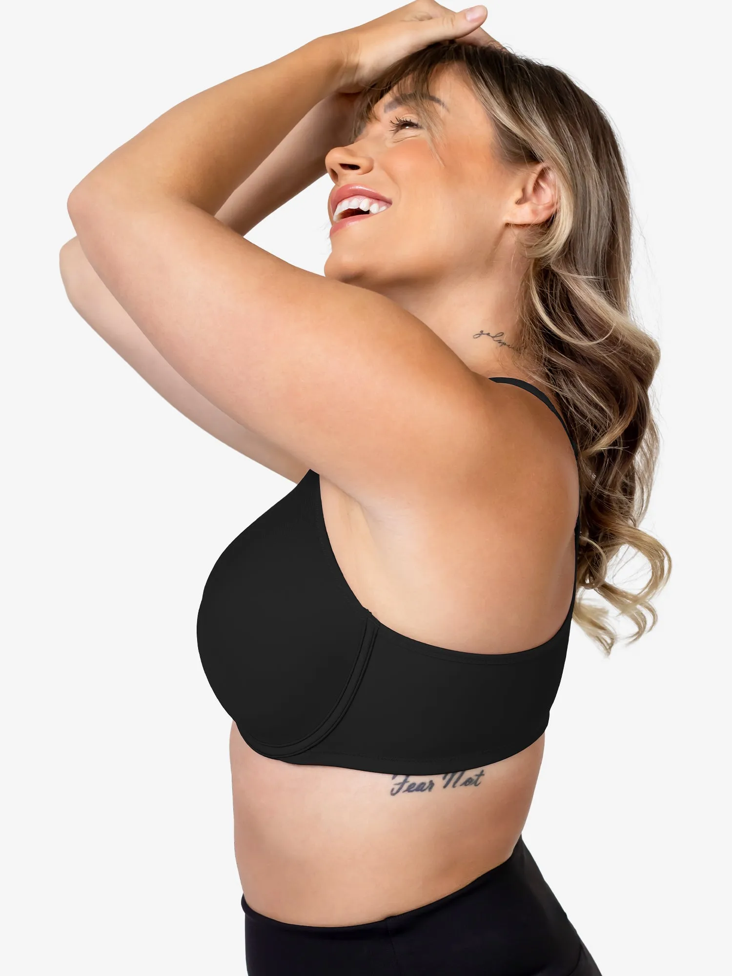 The Brigitte Racerback - Front-Closure Underwire T-Shirt Bra