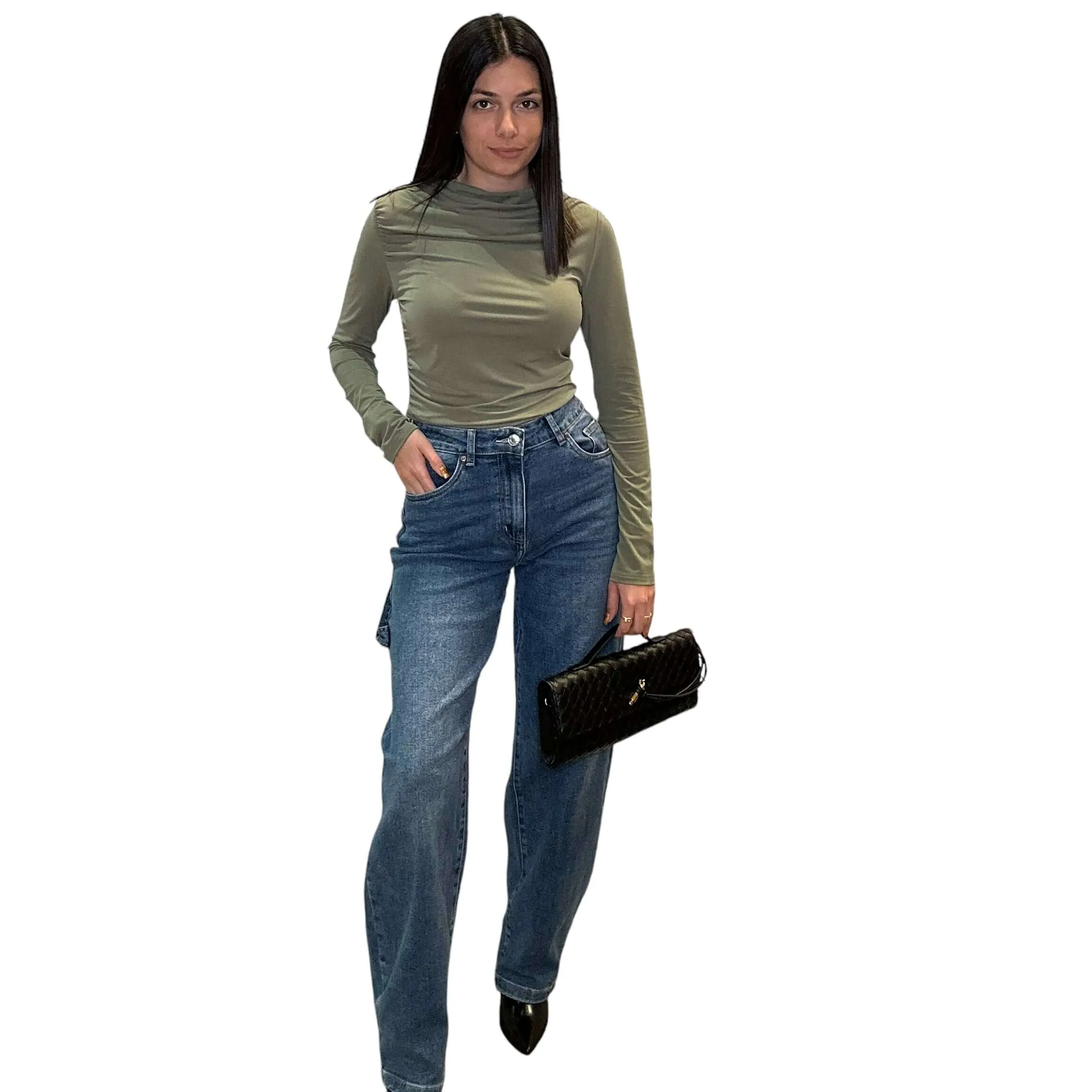 The Calix Top - Olive