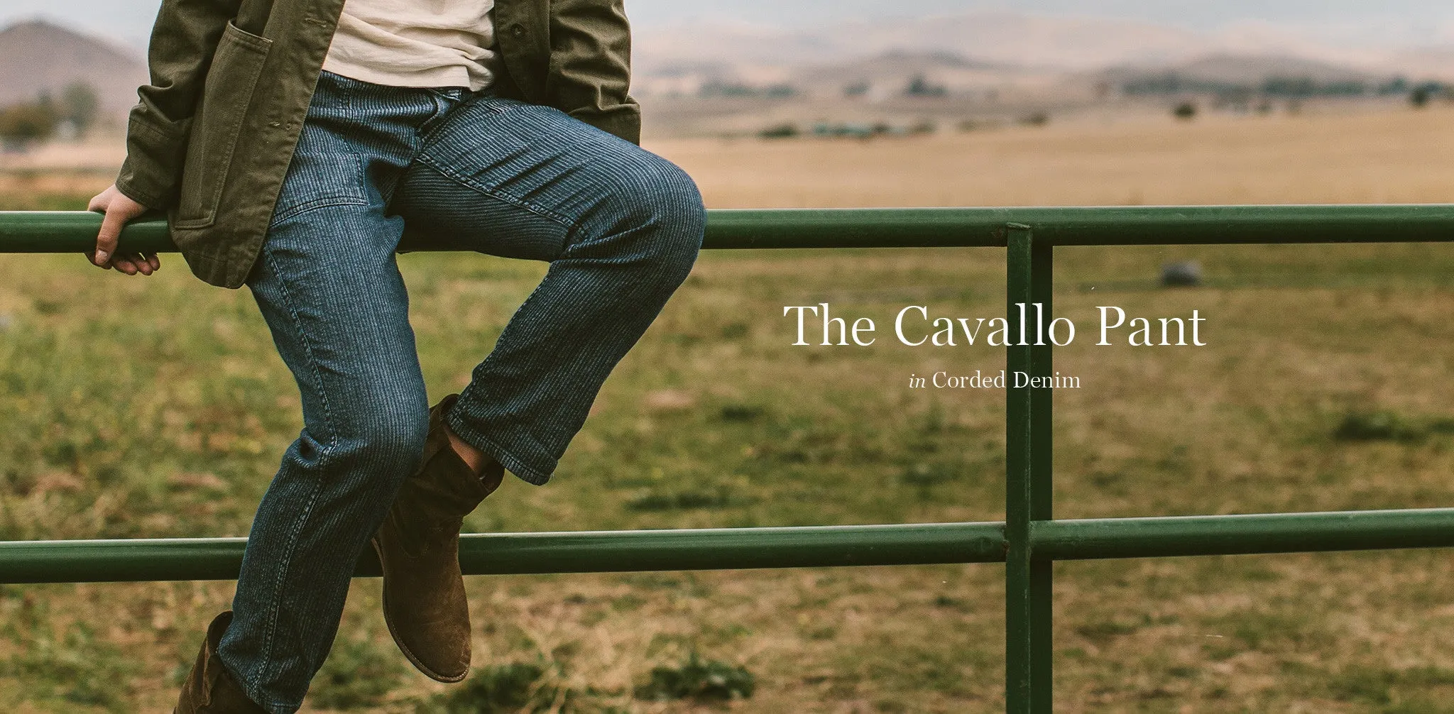 The Cavallo Pant in Corded Denim