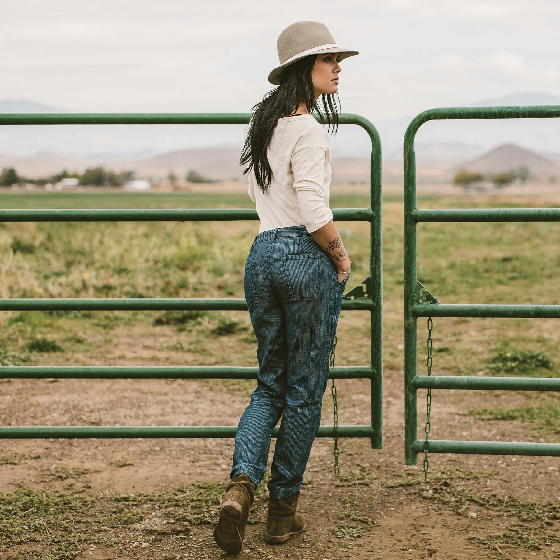 The Cavallo Pant in Corded Denim