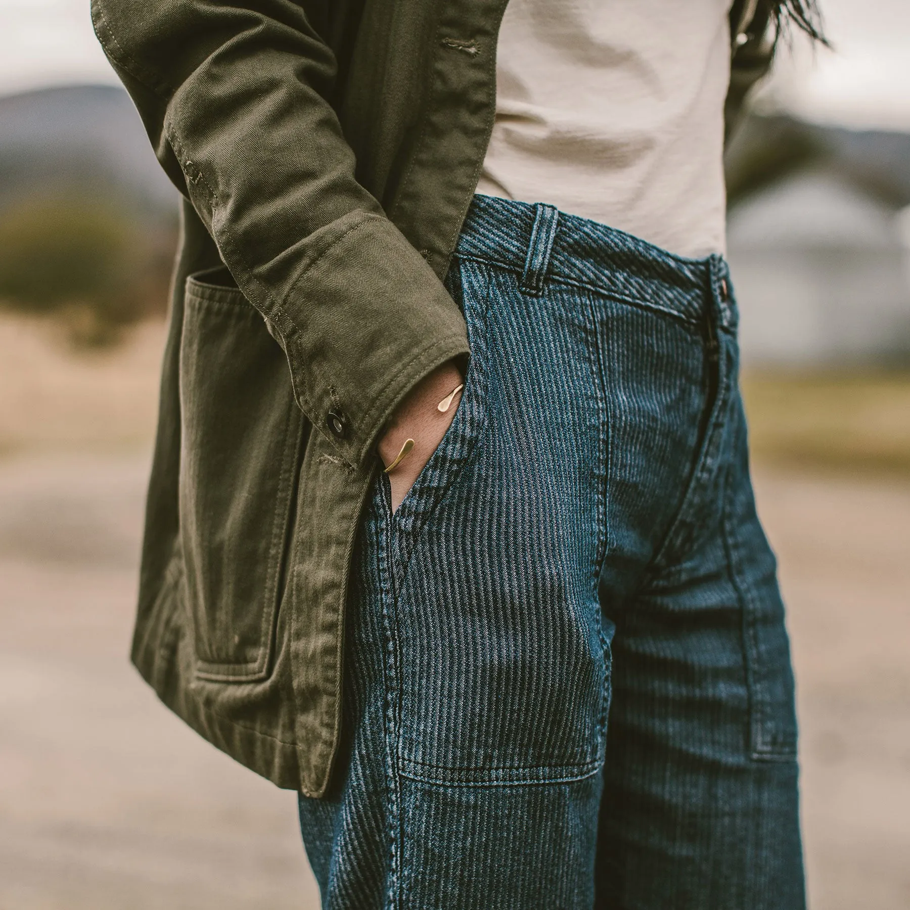 The Cavallo Pant in Corded Denim
