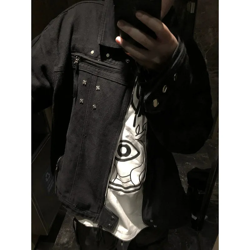 TIA Dark Metal Denim Jacket