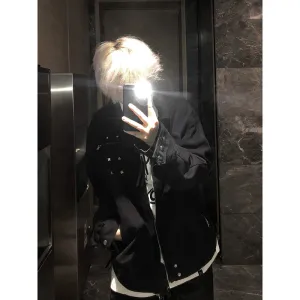 TIA Dark Metal Denim Jacket