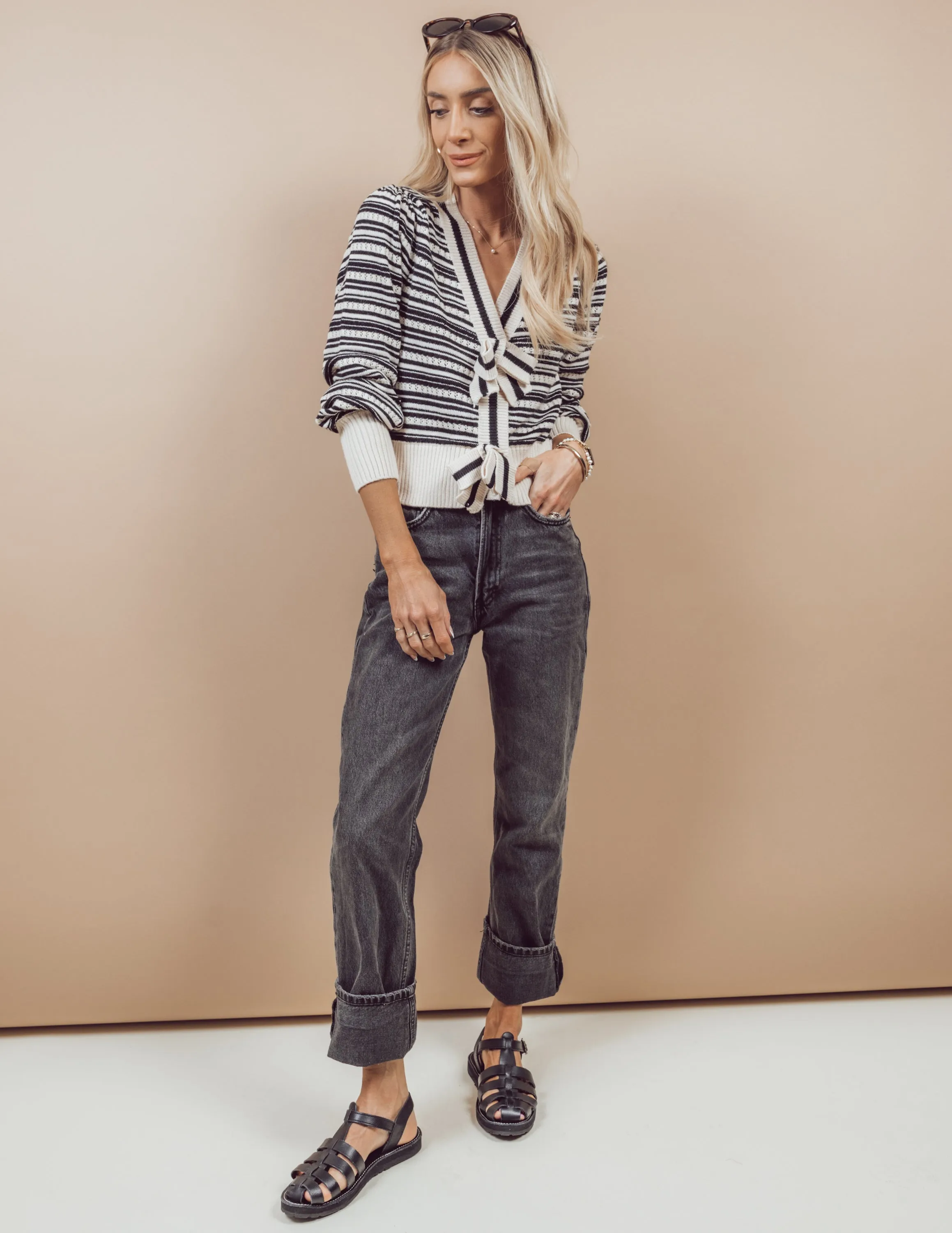 Tori Striped Cardigan
