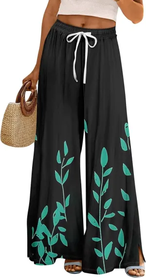 Travel Pants Women Relaxed Fit Baggy 2025 Casual Dressy Palazzo High Waist Trendy Trousers