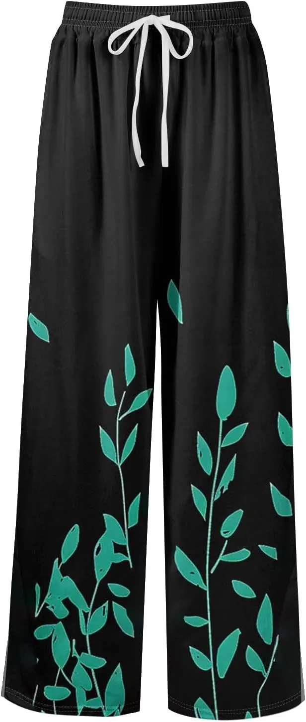 Travel Pants Women Relaxed Fit Baggy 2025 Casual Dressy Palazzo High Waist Trendy Trousers
