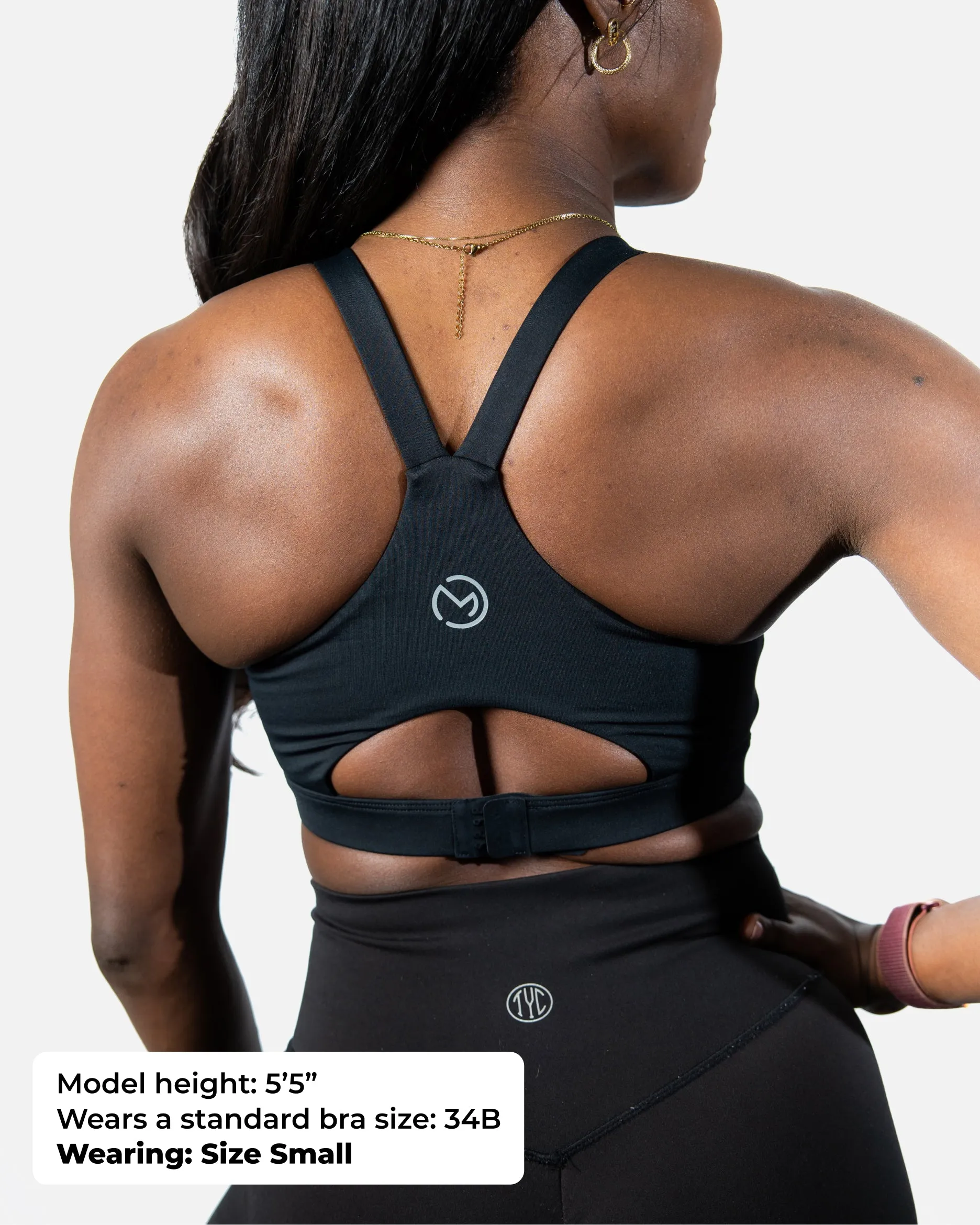 Ultra Comfort Active Nursing Bra - FIXED Pads (Solid Black)