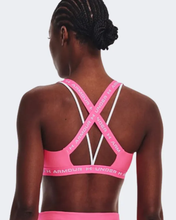 Under Armour Crossback Low Women Training Bra Pink 1361033-640