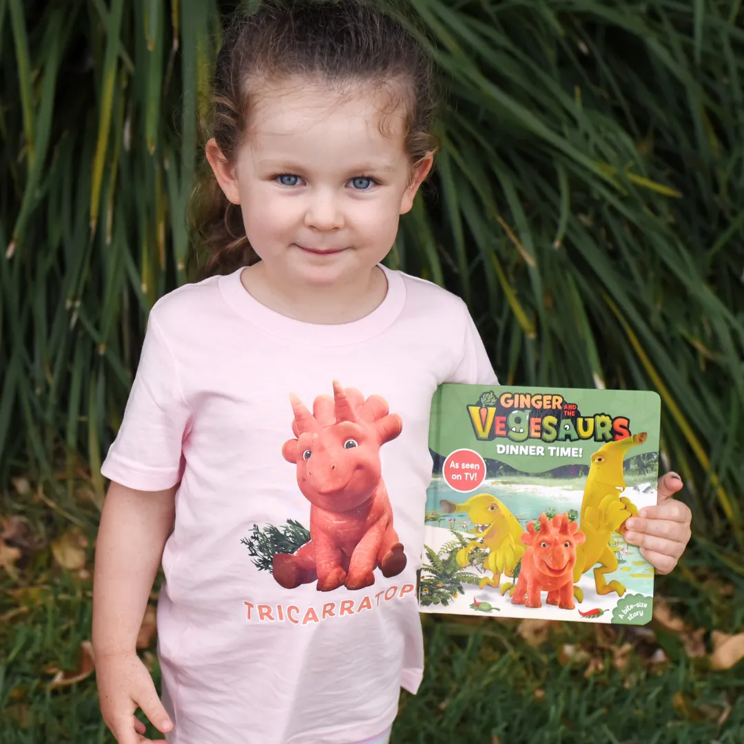 Vegesaurs - Ginger Book and T-shirt - Mix and Match