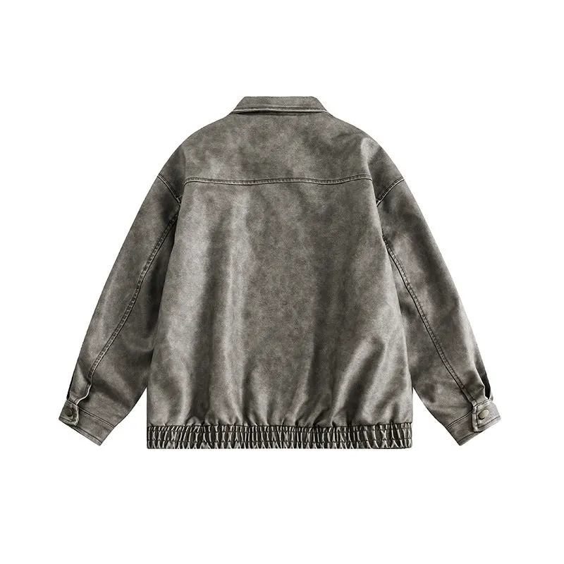 Washed Distressed Japanese Style Jacket