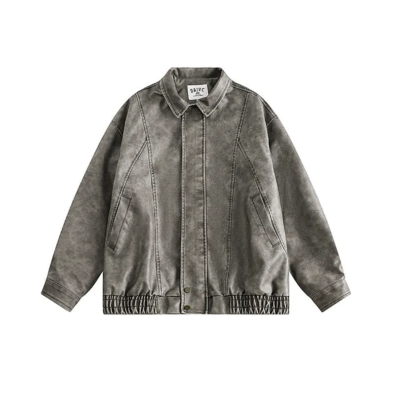 Washed Distressed Japanese Style Jacket