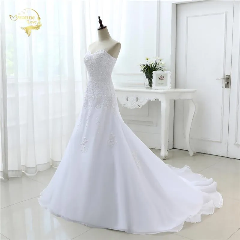 Wedding Dress Elegant Organza Applique Beading