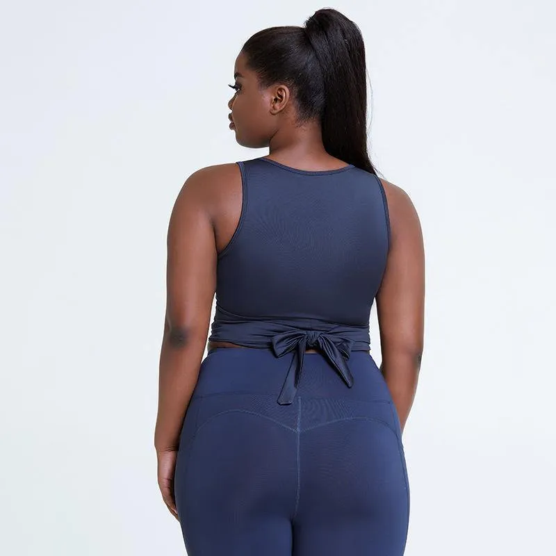 Women Plus Size Sport Bra Wireless Beauty Back Bounce Control Breathable Sport Bra Yoga Workout Fitness