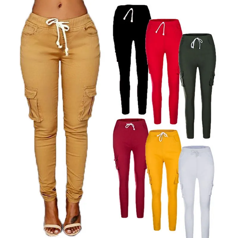 Women's Multi Pockets Casual Trouser - GlamzLife