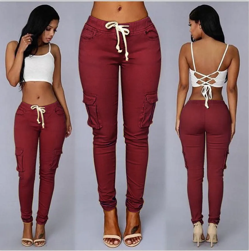 Women's Multi Pockets Casual Trouser - GlamzLife