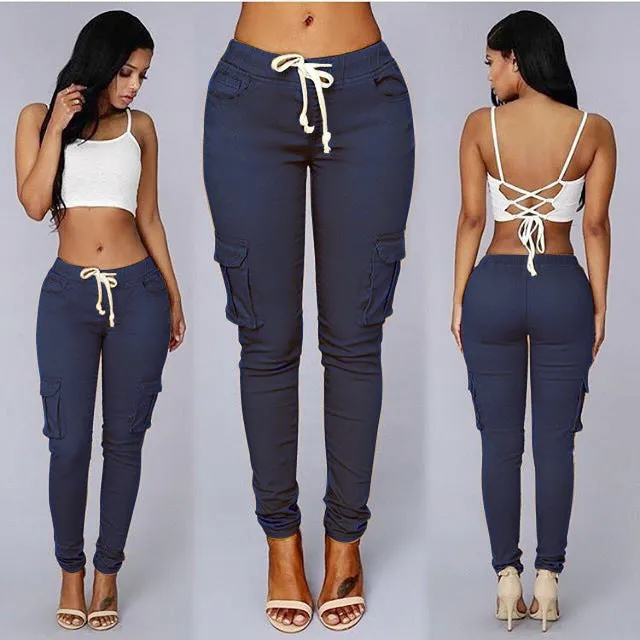 Women's Multi Pockets Casual Trouser - GlamzLife