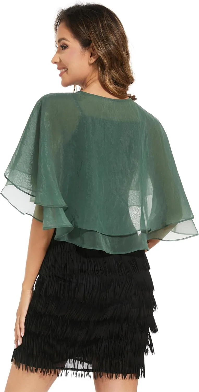 Women's Sheer Tencel Shawls and Wraps for Evening Dresses Soft Wedding Cape Lightweight Bridesmaid Scarves Cover Up