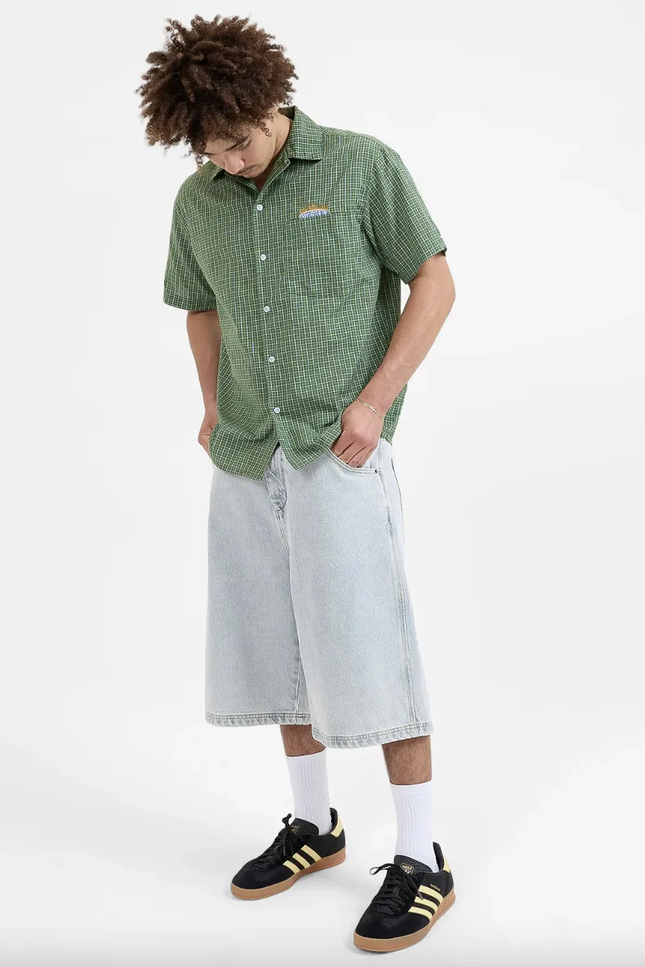 WORSHIP SUPPLIES ETERNAL S/S BUTTON UP SHIRT - ARTICHOKE GREEN