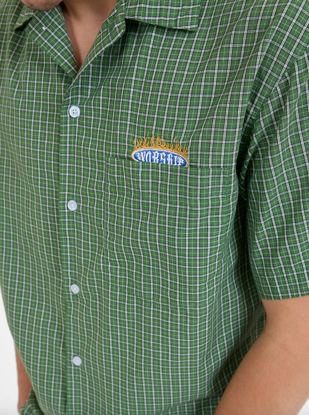WORSHIP SUPPLIES ETERNAL S/S BUTTON UP SHIRT - ARTICHOKE GREEN