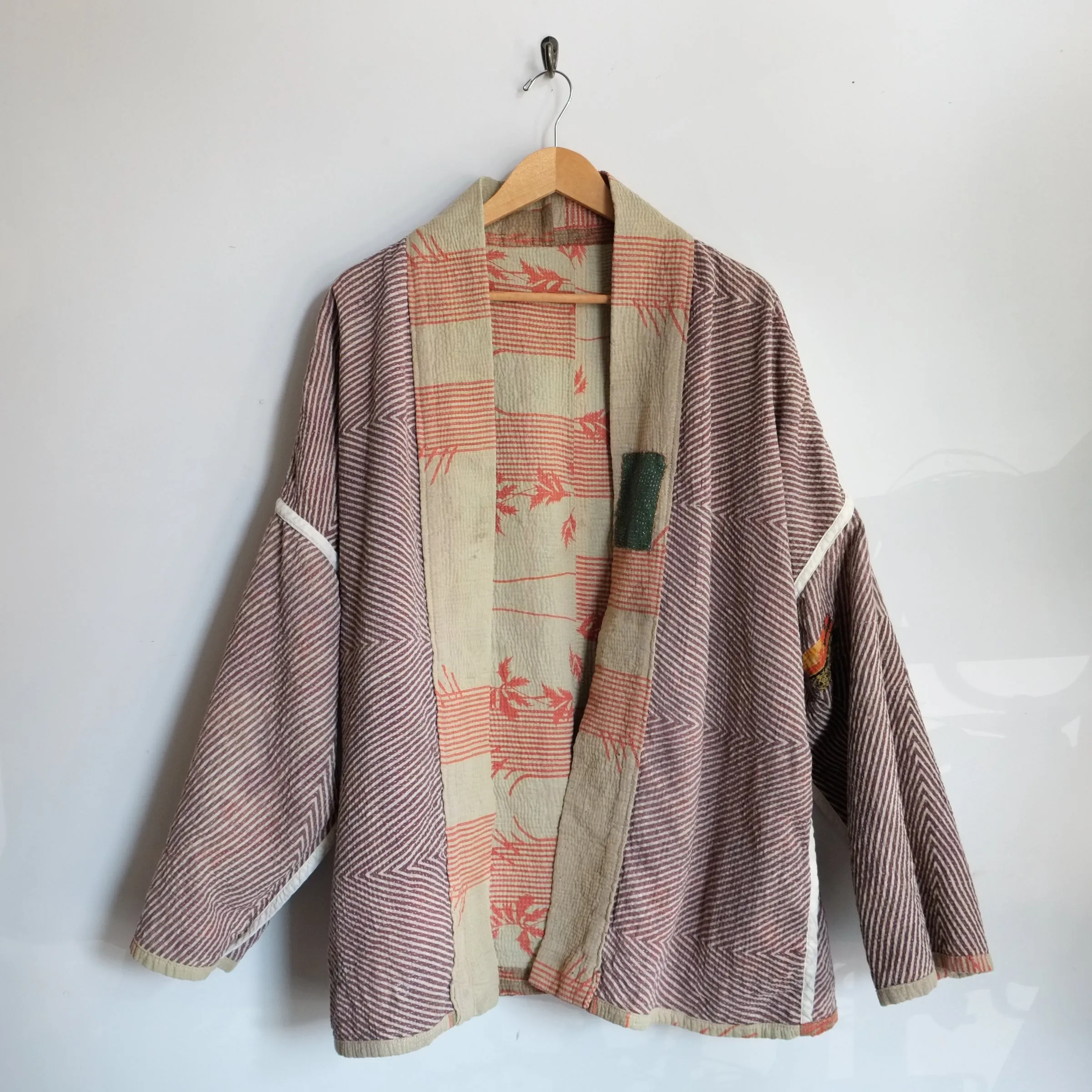 XXL Khaki with Unraveling Threads Anoushka Jacket LM136